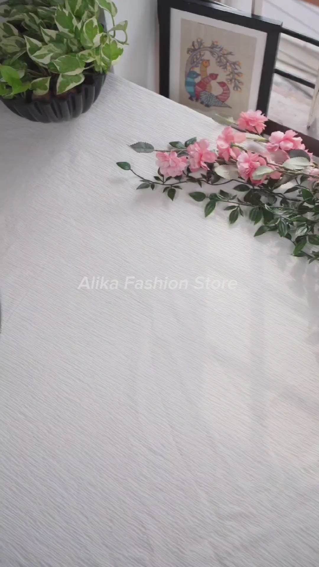 Soft Pink Cotton Kota Saree with Applique Border