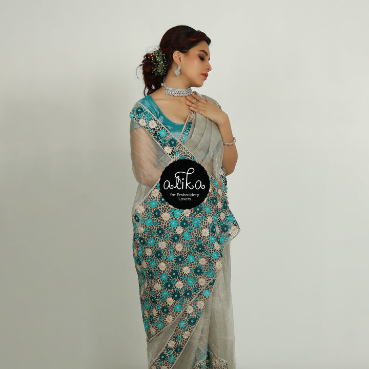 Sizzling Silver &amp; Blue